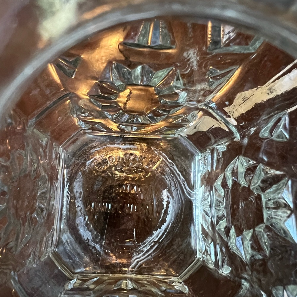 Vintage Clear Glass Manschewitz Monarch Wine Co. One Quart Decanter - Picture 9 of 9